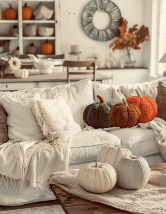 Plush Pumpkin Pillows