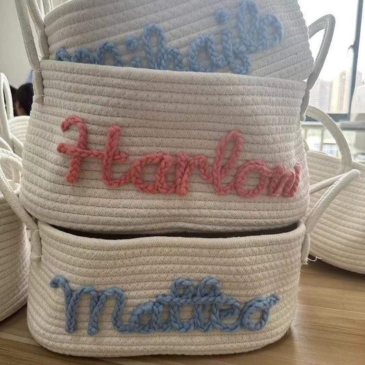 Custom Hand Embroidered Storage