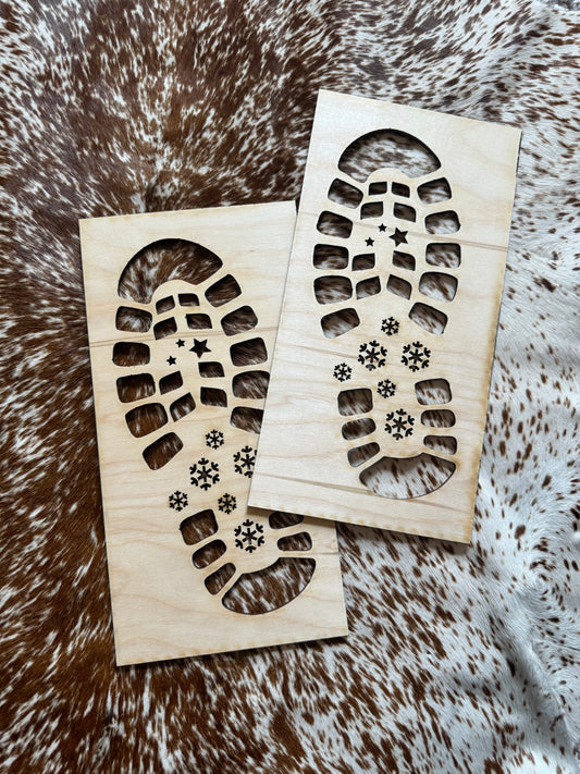 Santa Foot Stencil