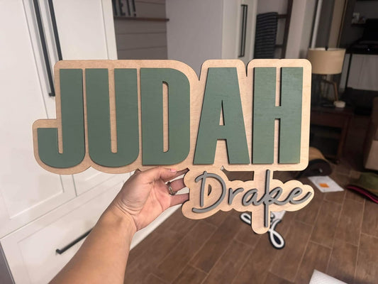 Custom Woden Name Signs