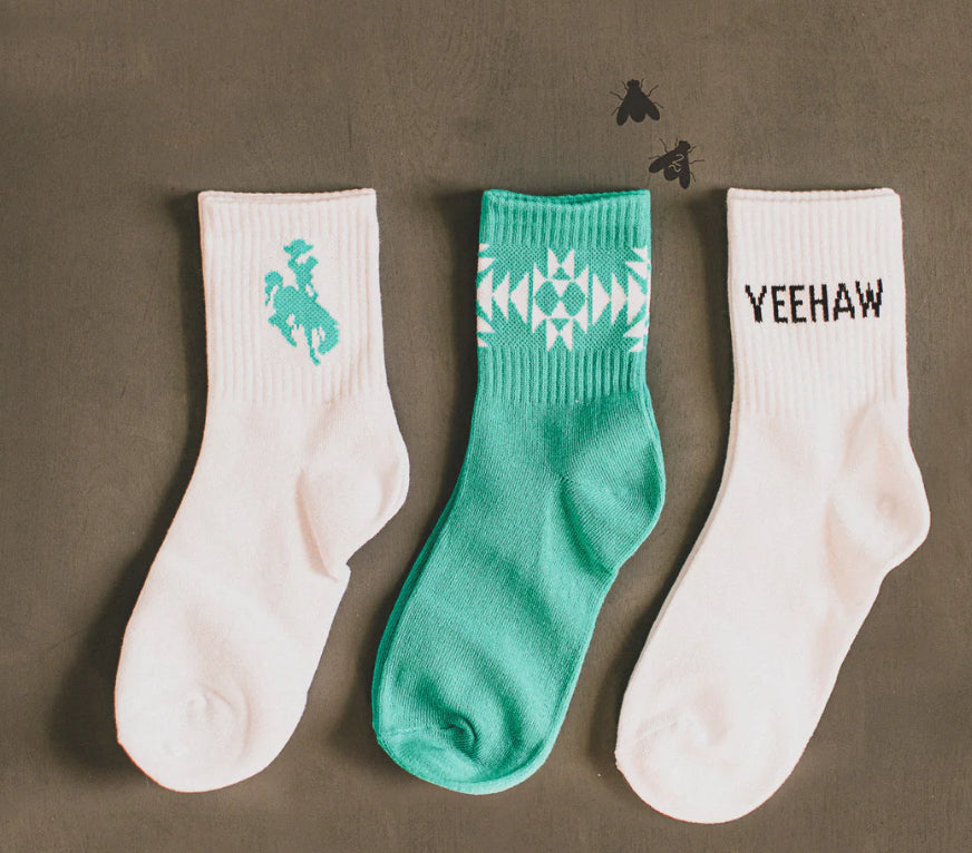 Kids Set Of 3 Pairs Socks